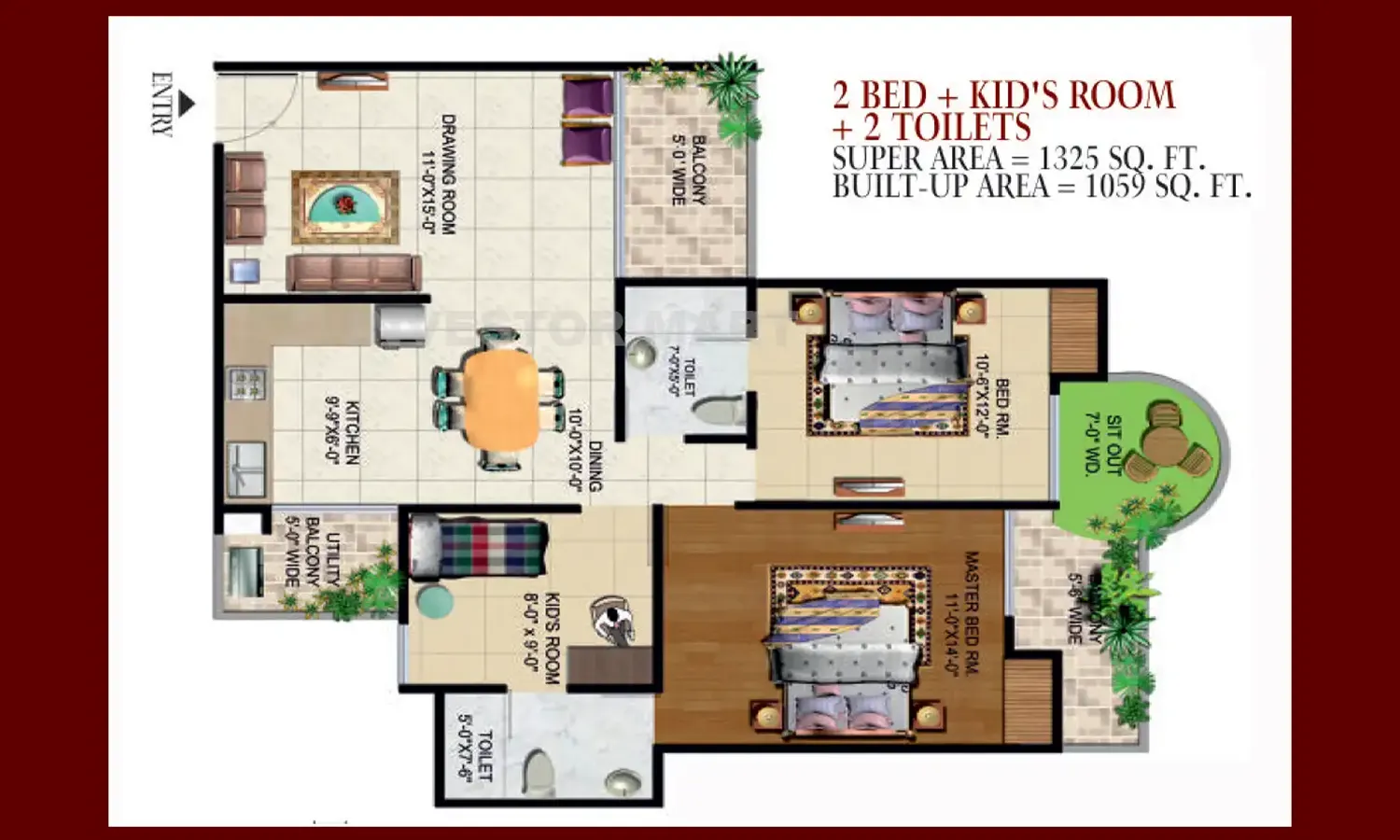 Grand Ajnara Heritage floor plan